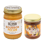 MAR/APR Featured PB&J - Bourbon Pecan + Heidi's Jam Factory Apricot Jam